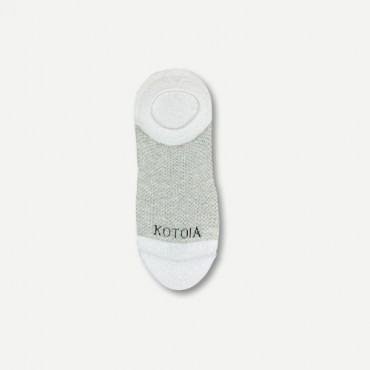 Kotoia 3 mini socket mesh cotton socks ( black , light gray and beige)